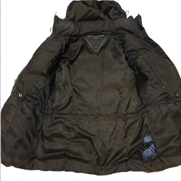 Tommy Hilfiger Brown Puffer Down & Feather Filling Jacket Size Small - Picture 4 of 9